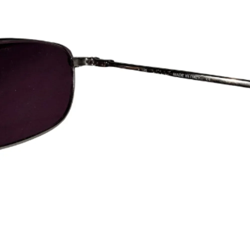 Gucci Men's Black Frame Sunglasses with Purple Lenses